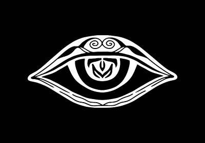 的眼睛图标。纠结的模板。矢量插图。每股收益10