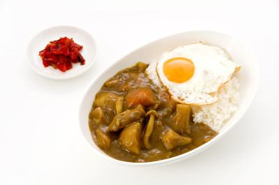咖哩饭，炒蛋