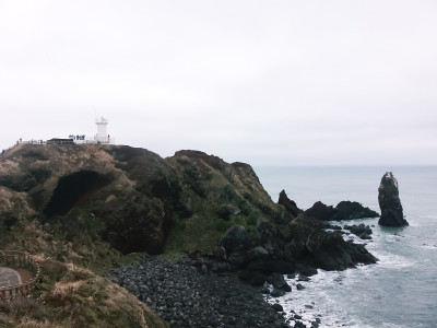 济州岛的冬季景观