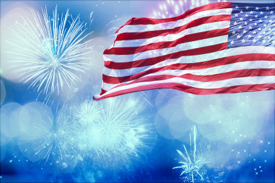 在美国庆祝独立日