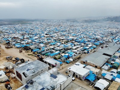 叙利亚伊德利卜阿特梅难民营有超过100万人居住