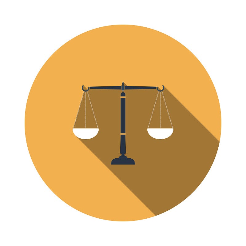 Justice scale icon