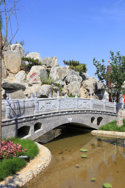 中国唐山南湖公园的景色