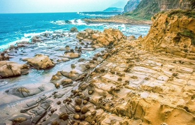 台湾海岸风光，基隆海岸线