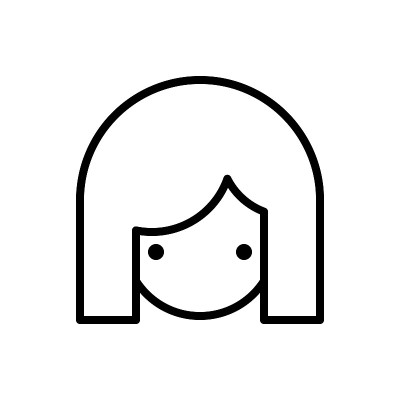 女孩图标，妇女图标矢量插图