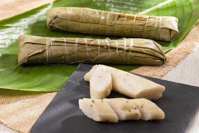 椰味白玉米面包-以玉米面团为原料的土产食品