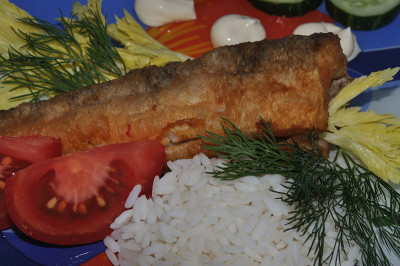 香草炒鱼饭