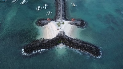 印度尼西亚巴厘岛Candidasa海滩