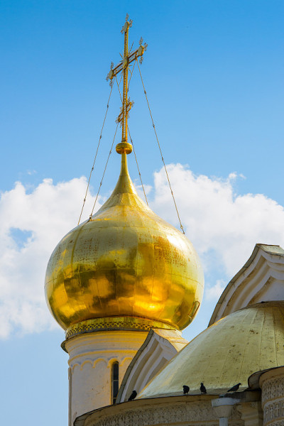 三一大教堂，三一Sergius Lavra在Sergiyev Posad，莫斯科区，俄罗斯。