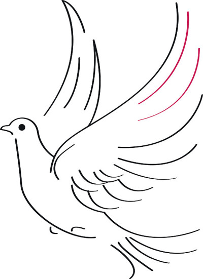 在素描