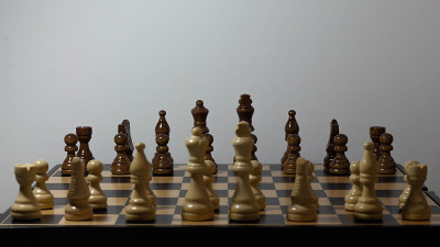 有棋子的棋盘