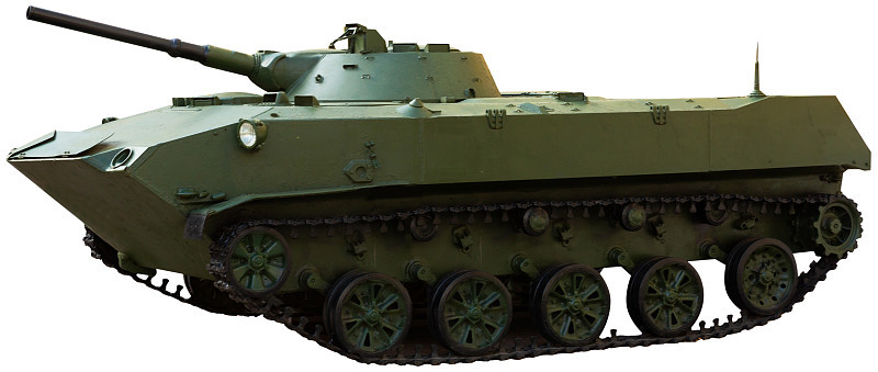苏联bmd-1坦克模型的特写