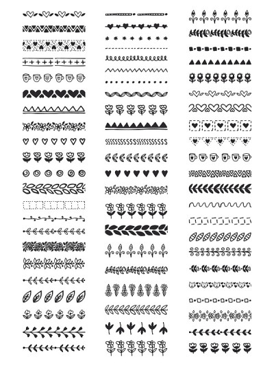 矢量画笔的集合。