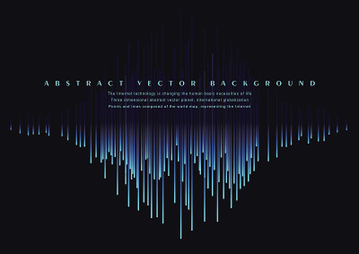 Lines composed of glowing backgrounds，vector backg