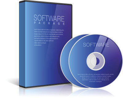 现实的蓝色情况下的DVD或CD磁盘