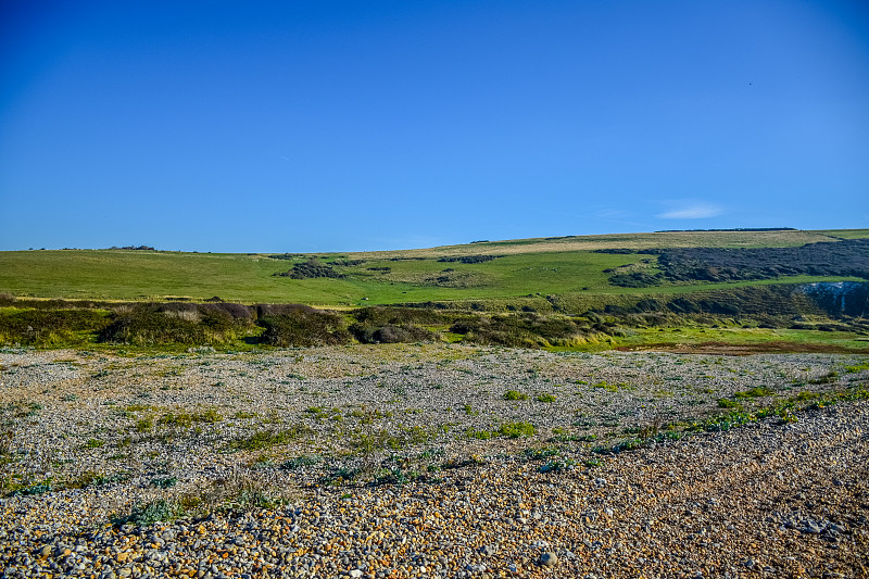 英国伊斯特本东苏塞克斯南唐斯国家公园的乡村风景