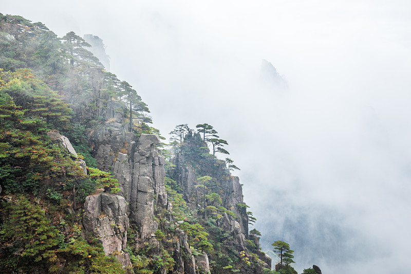 中国黄山风景区景观