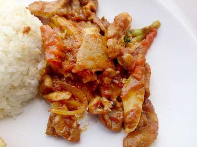 咖喱炒猪肉，红咖喱炒猪肉