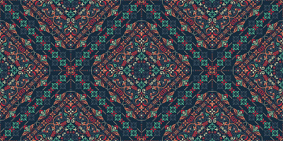 Seamless pattern based on ornament paisley Bandana