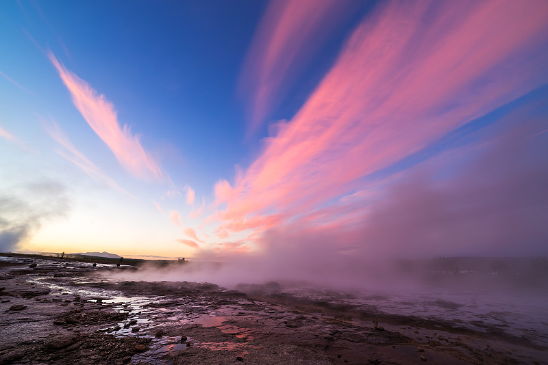 Strokkur喷泉、冰岛