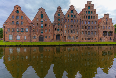 中世纪Salzspeicher(盐仓库)，Hanseatic City of LÃ¼beck (Ha