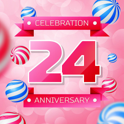 Realistic One 1 Years Anniversary Celebration desi