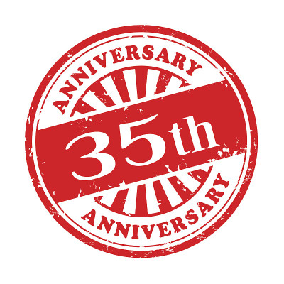 35周年纪念垃圾橡皮图章