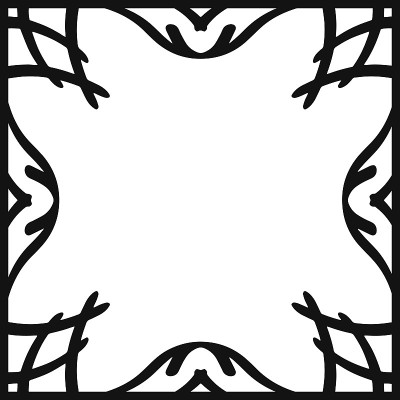 涂鸦帧孤立。手绘艺术线。素描边界。矢量插图。每股收益10