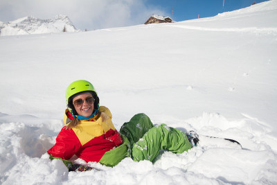 夫人滑雪