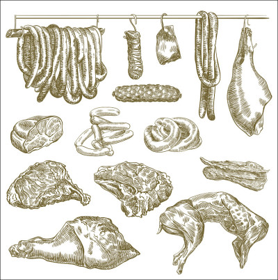 天然肉和由它制成的产品