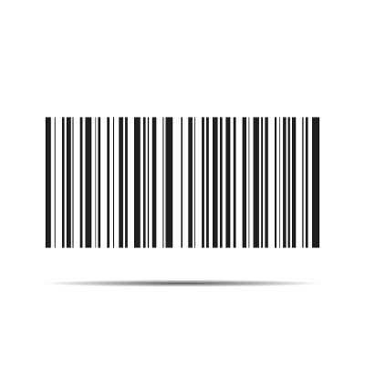 条形码矢量图标。网页条码