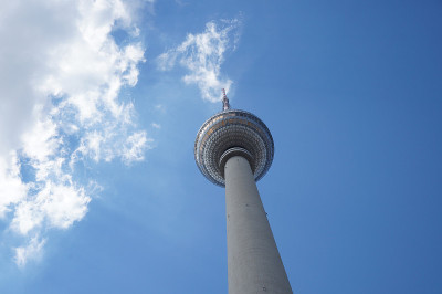在天空中
