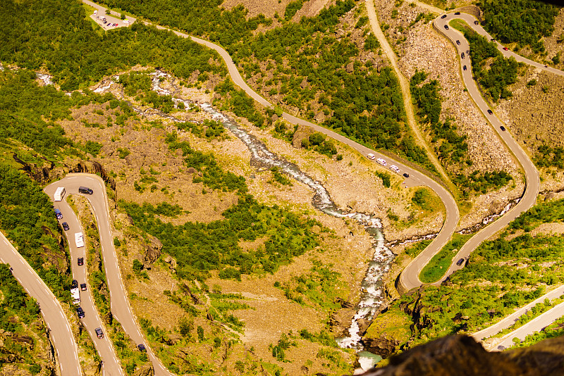 挪威的Trollstigen山路