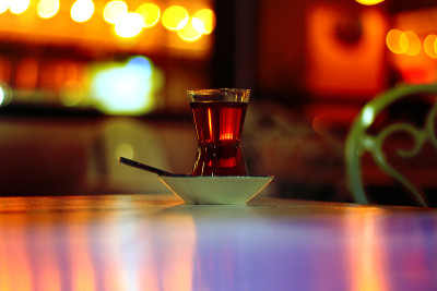 咖啡馆的茶