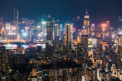 香港九龙城天际线