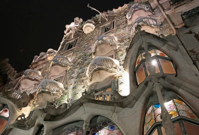Casa Batllo，高迪建筑，eiexample，巴塞罗那，西班牙