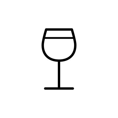 插图矢量图形的酒杯图标模板