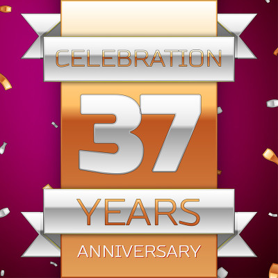 Realistic Thirty seven 37 Years Anniversary Celebr