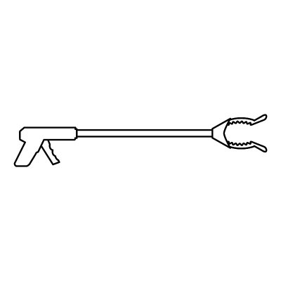 抓取工具图标，矢量