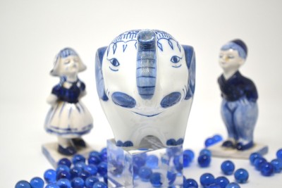 代尔夫特蓝色figurines-divorce
