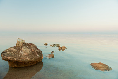 日落时的海景