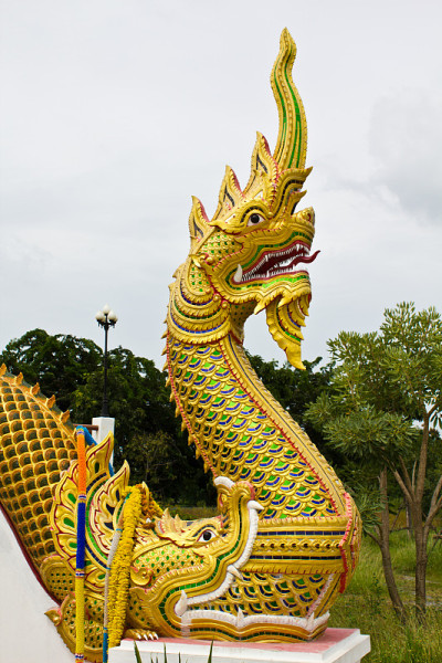那迦王在泰国寺庙