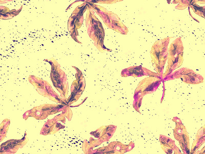 黄粉色奇异花纹。