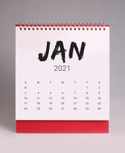 简单的2021年台历