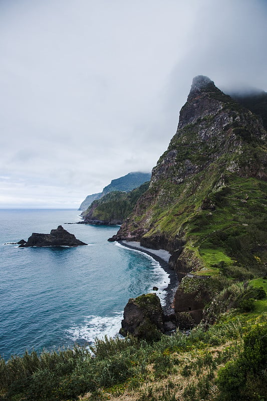 葡萄牙马德拉岛北部海岸