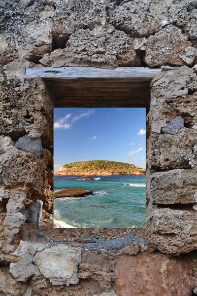 Cala Comte在西班牙伊比沙岛