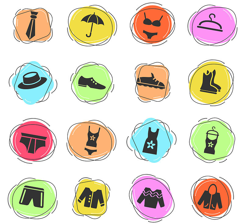 clothes icon set图片下载-稿定设计