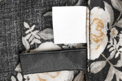 空白衣服标签