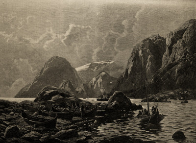 挪威峡湾-插图从1884年