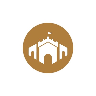 城堡矢量插图图标模板